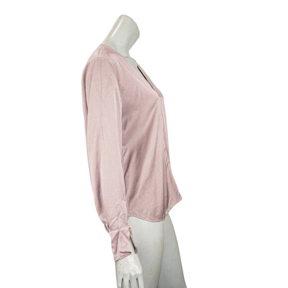 Forte_Forte Italy Women's Vneck Blouse in light purple Size 2 - Picture 4 of 8